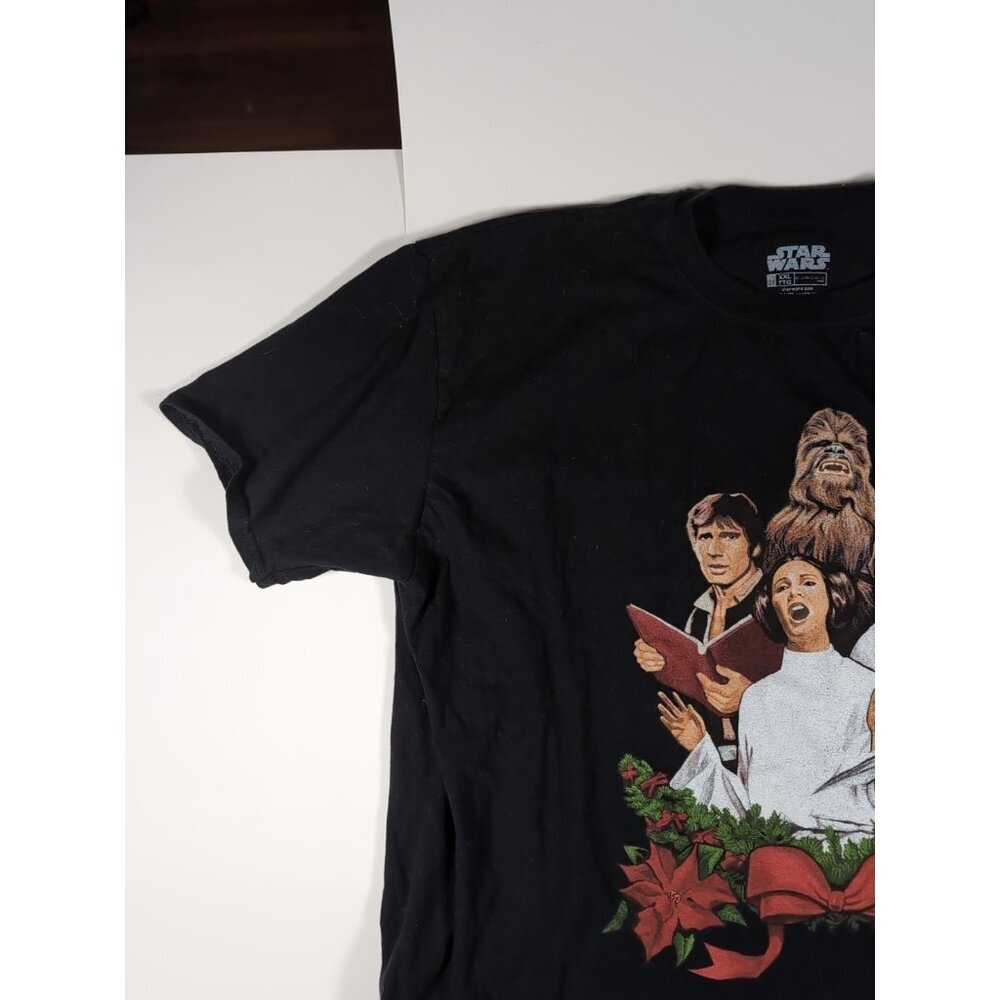 CHRISTMAS StarWars Tshirt Size XXL Chewbacca Princess Leia Hans SOLO LUKE - Picture 5 of 8